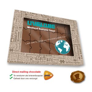 Chocolade Puzzel met uw bedrukking