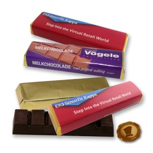 Chocoladereep 70 gram met bedrukking