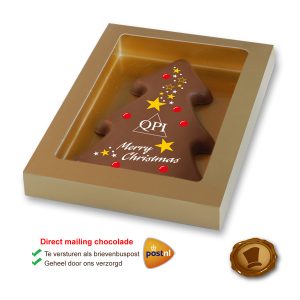 Bedrukte Chocolade Kerstboom tablet