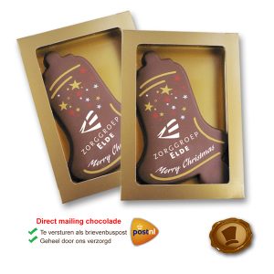 Bedrukte Chocolade Kerstklok tablet
