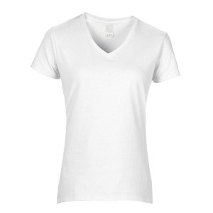 Plain T-shirt with V collar