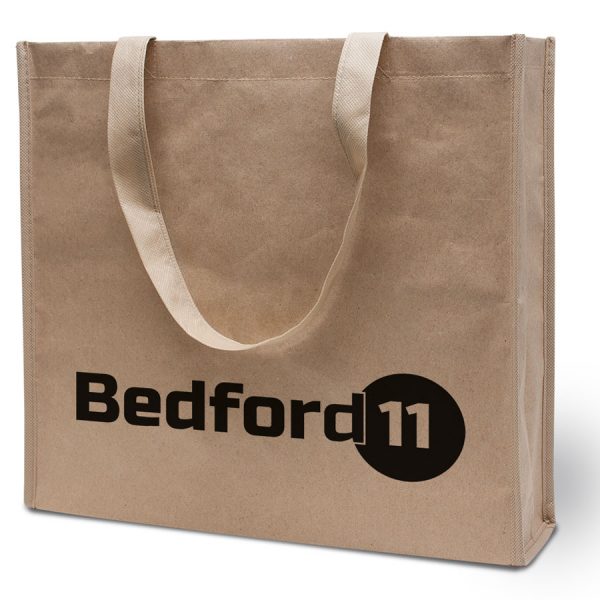 Bedford, bedrukte tas met plooien