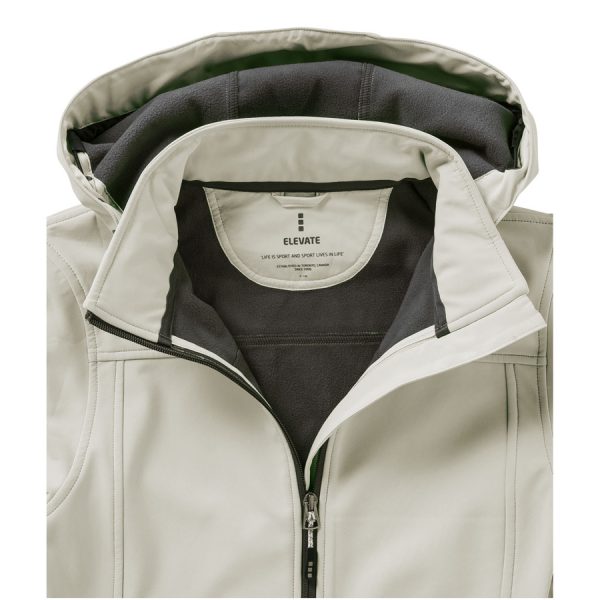 Langley dames softshell jack met bedrukking