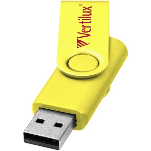 Rotate metallic USB 4GB met logo