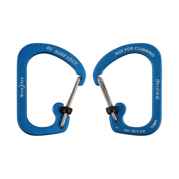 Nite Ize Slidelock #3 Carabiner Aluminium Blue