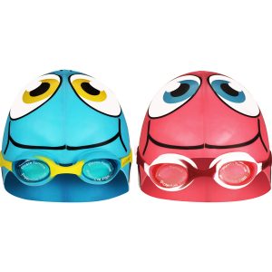 Swimming Cap Fish with Swimming Goggles • Junior •