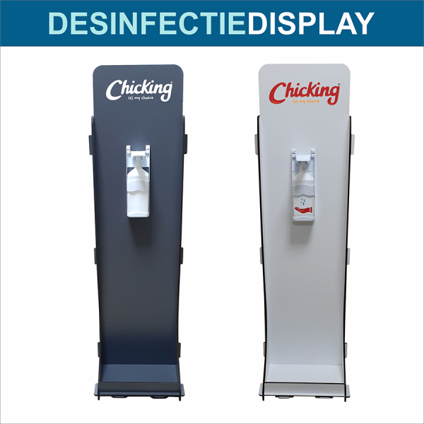 Desinfectie displays met uw logo