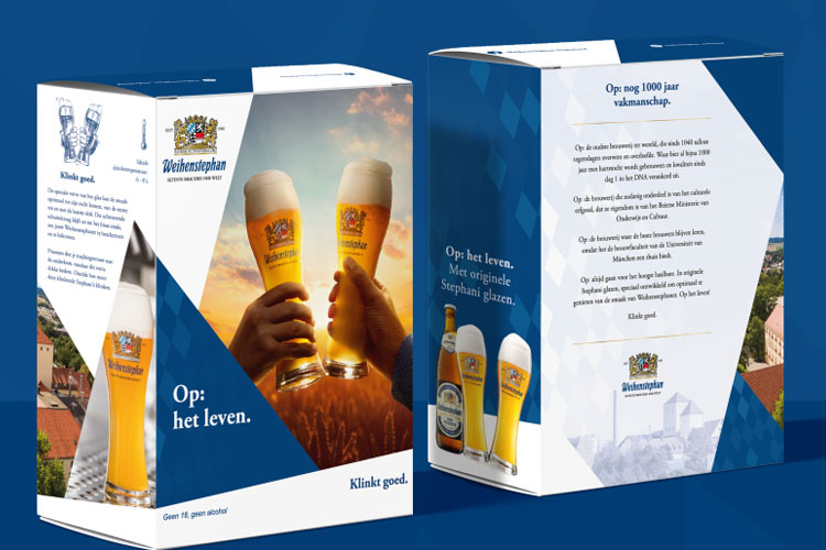 Glazen bij bier van ’s werelds oudste brouwerij Weihenstephan pack