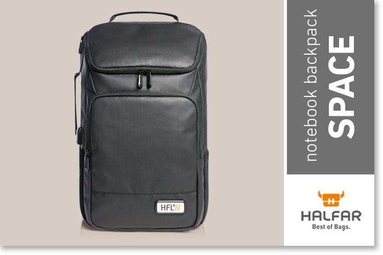 Notebook backpack SPACE - HALFAR