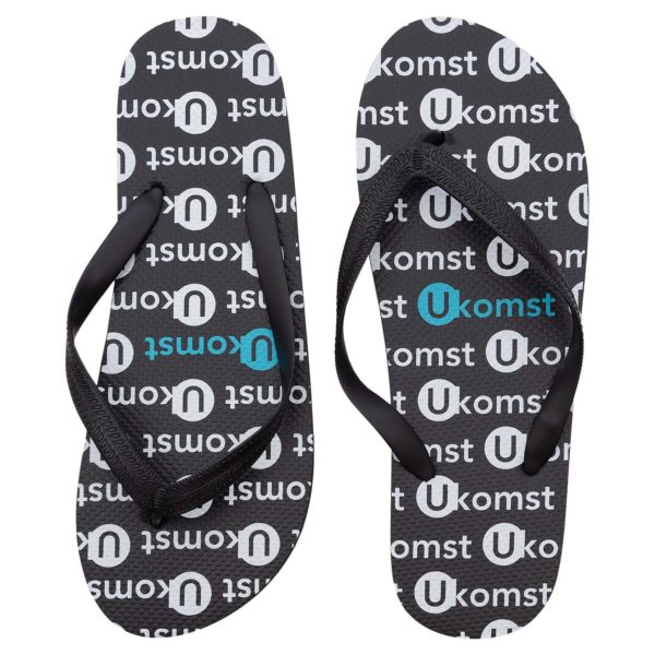 Teenslippers met geprinte strap