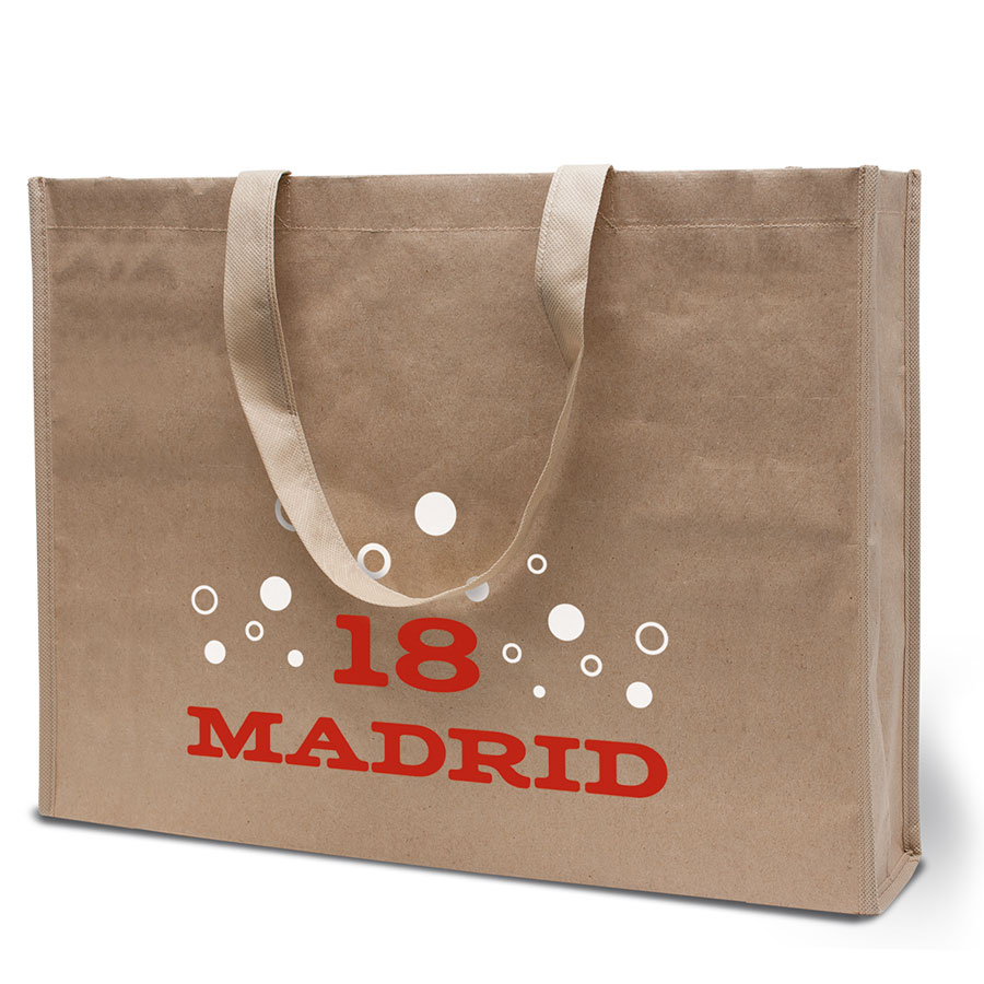 Bedrukte boodschappentas Madrid