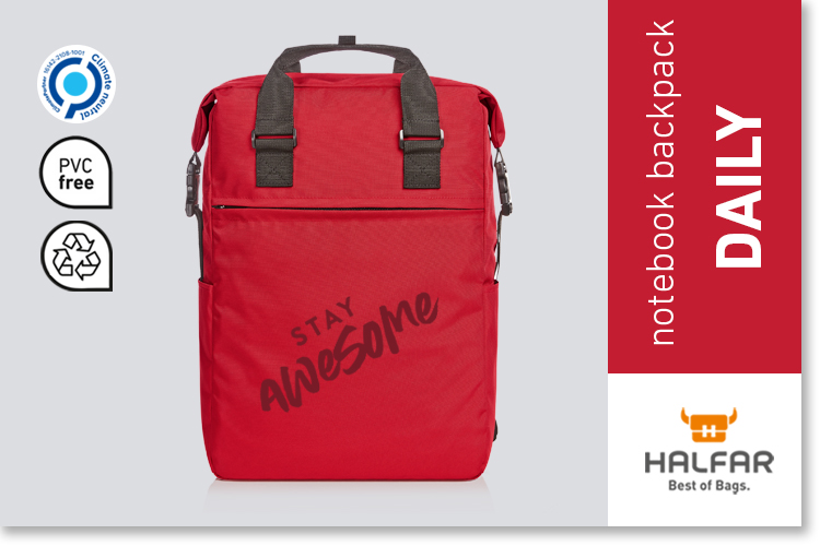 Notebook backpack DAILY - HALFAR®
